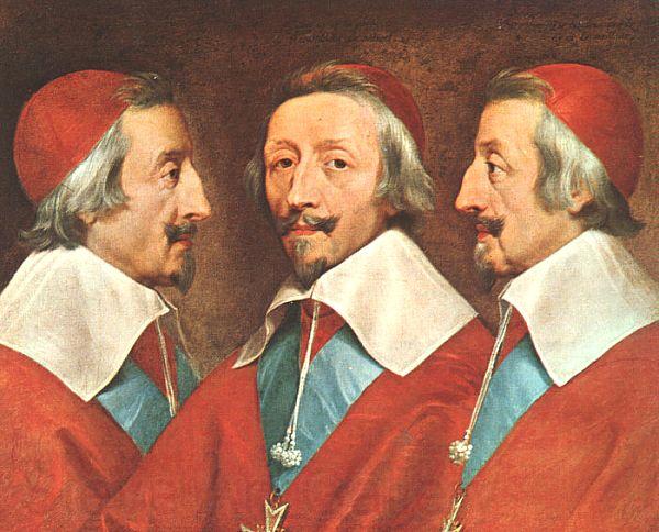 Philippe de Champaigne Triple Portrait of Richelieu Spain oil painting art